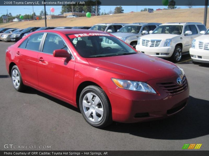 Barcelona Red Metallic / Ash 2008 Toyota Camry LE