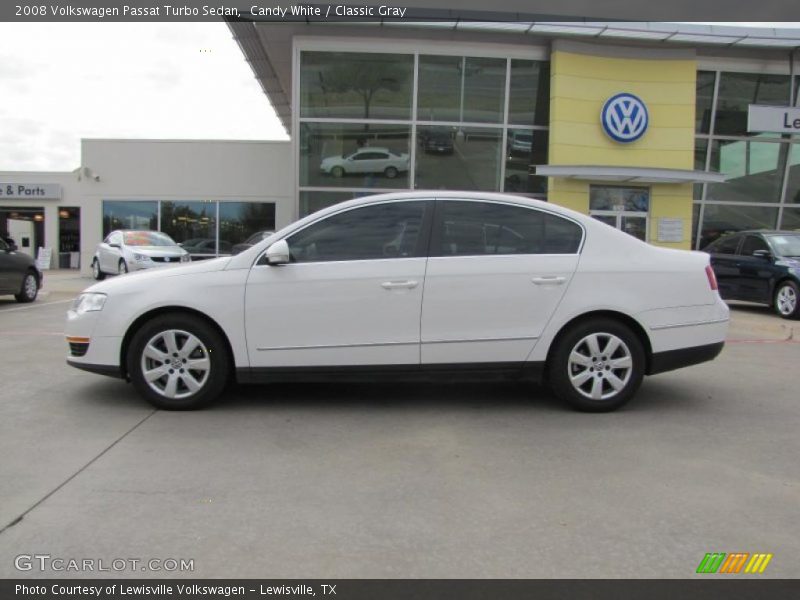 Candy White / Classic Gray 2008 Volkswagen Passat Turbo Sedan
