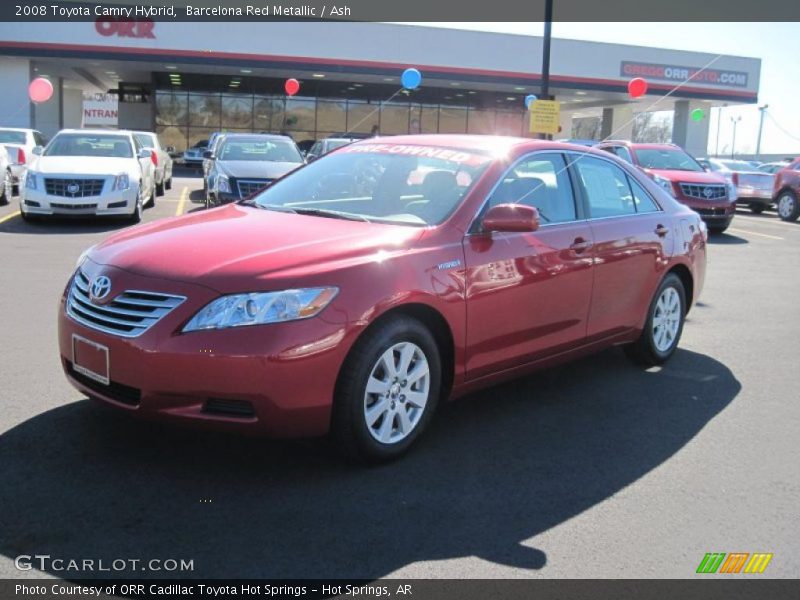 Barcelona Red Metallic / Ash 2008 Toyota Camry Hybrid