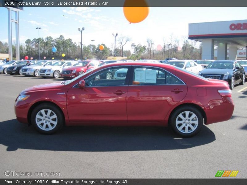 Barcelona Red Metallic / Ash 2008 Toyota Camry Hybrid