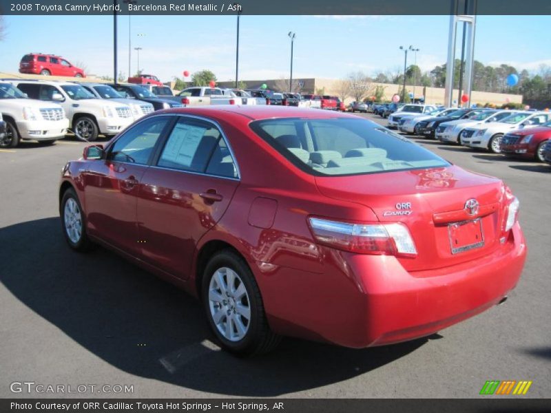 Barcelona Red Metallic / Ash 2008 Toyota Camry Hybrid