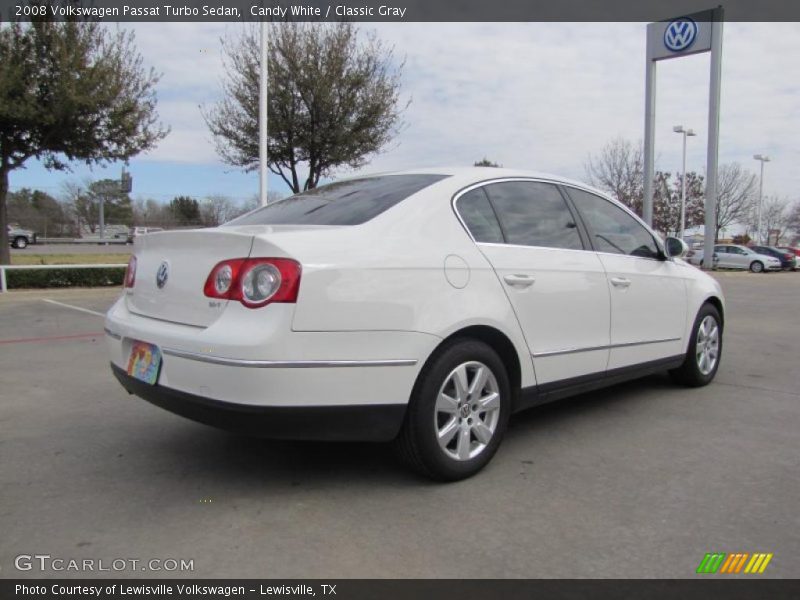 Candy White / Classic Gray 2008 Volkswagen Passat Turbo Sedan