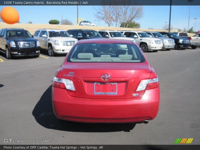 Barcelona Red Metallic / Ash 2008 Toyota Camry Hybrid