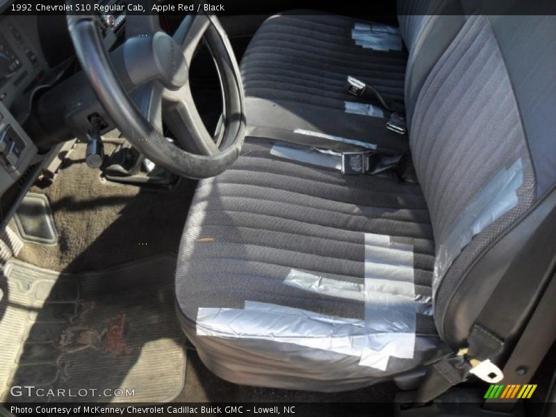 Apple Red / Black 1992 Chevrolet S10 Regular Cab