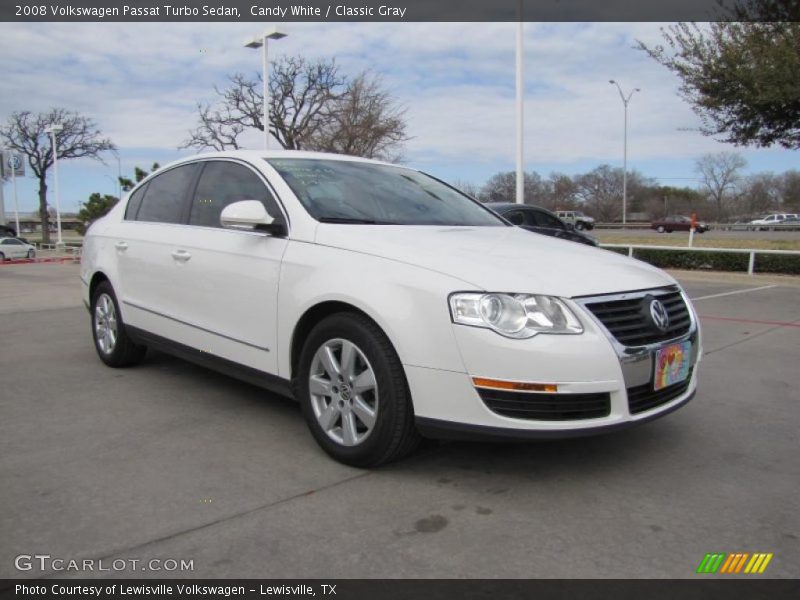 Candy White / Classic Gray 2008 Volkswagen Passat Turbo Sedan