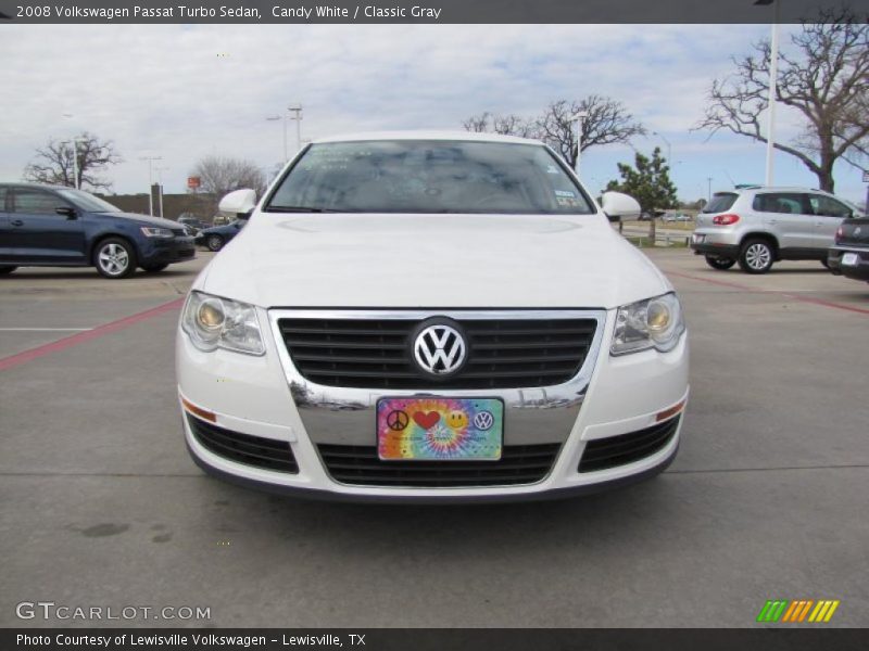 Candy White / Classic Gray 2008 Volkswagen Passat Turbo Sedan