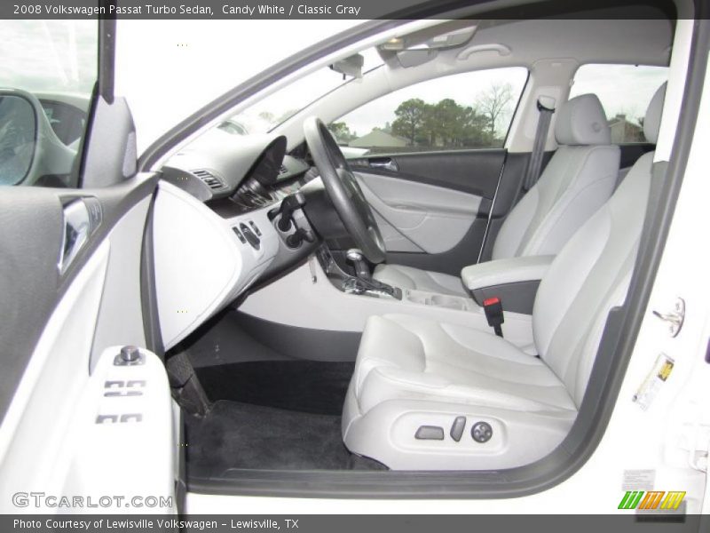 Candy White / Classic Gray 2008 Volkswagen Passat Turbo Sedan