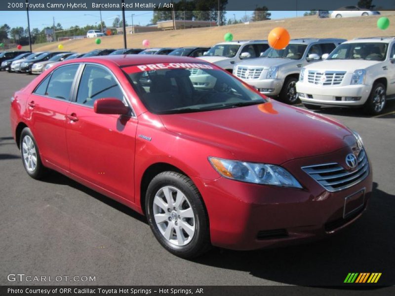 Barcelona Red Metallic / Ash 2008 Toyota Camry Hybrid