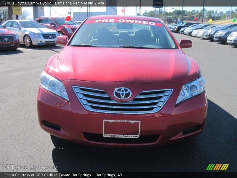 Barcelona Red Metallic / Ash 2008 Toyota Camry Hybrid