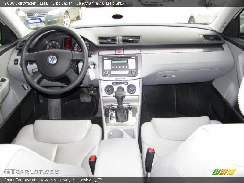 Candy White / Classic Gray 2008 Volkswagen Passat Turbo Sedan