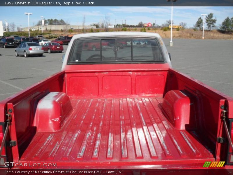 Apple Red / Black 1992 Chevrolet S10 Regular Cab