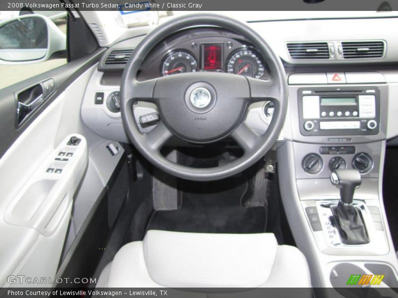 Candy White / Classic Gray 2008 Volkswagen Passat Turbo Sedan