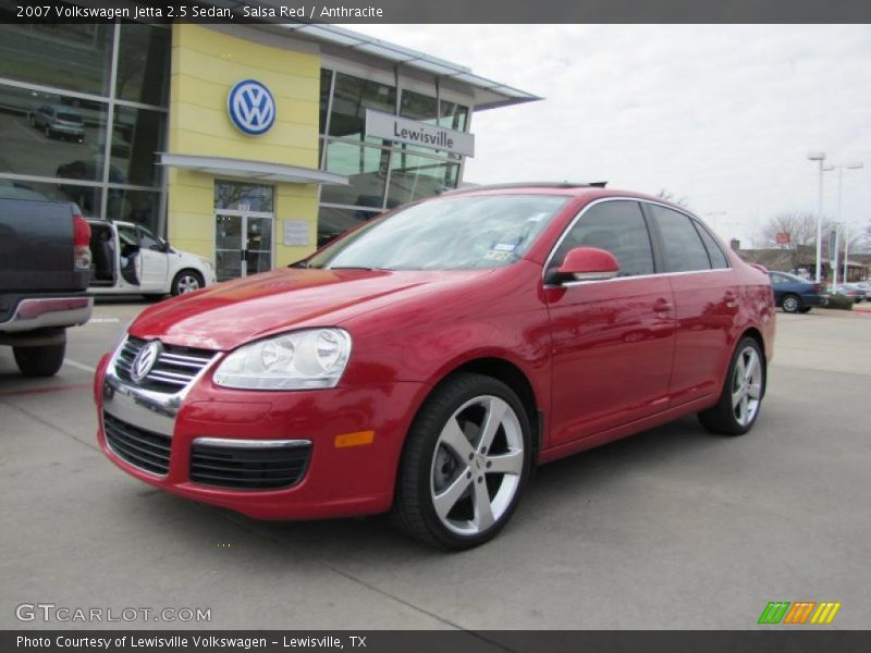 Salsa Red / Anthracite 2007 Volkswagen Jetta 2.5 Sedan