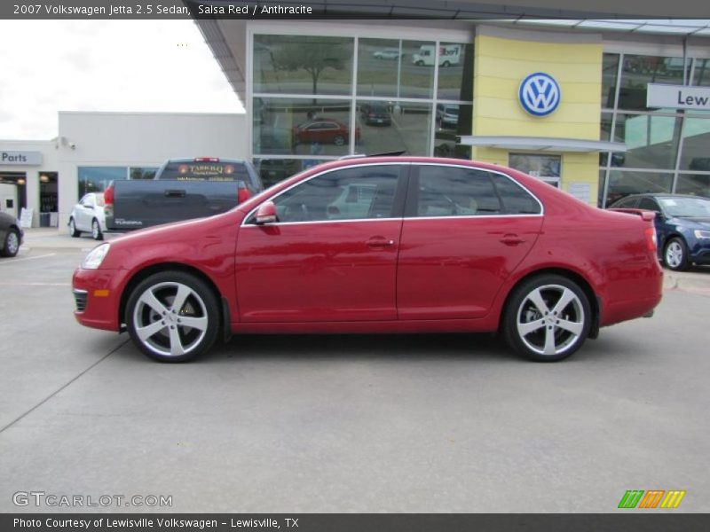 Salsa Red / Anthracite 2007 Volkswagen Jetta 2.5 Sedan