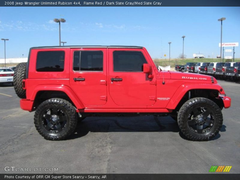 Flame Red / Dark Slate Gray/Med Slate Gray 2008 Jeep Wrangler Unlimited Rubicon 4x4