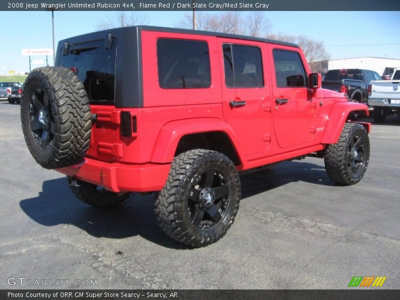 Flame Red / Dark Slate Gray/Med Slate Gray 2008 Jeep Wrangler Unlimited Rubicon 4x4