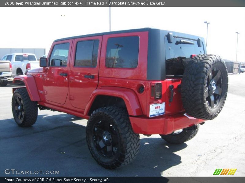 Flame Red / Dark Slate Gray/Med Slate Gray 2008 Jeep Wrangler Unlimited Rubicon 4x4