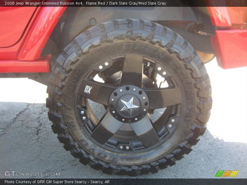 Flame Red / Dark Slate Gray/Med Slate Gray 2008 Jeep Wrangler Unlimited Rubicon 4x4