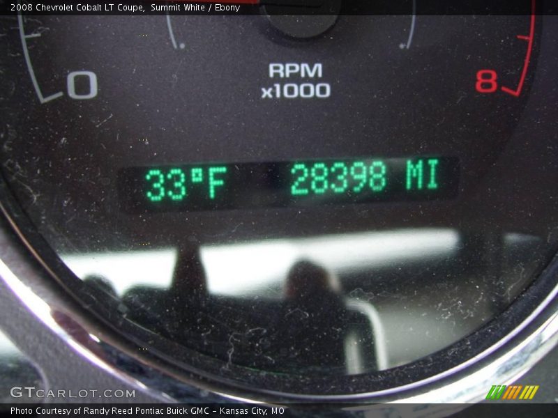 Summit White / Ebony 2008 Chevrolet Cobalt LT Coupe