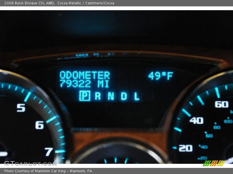 Cocoa Metallic / Cashmere/Cocoa 2008 Buick Enclave CXL AWD