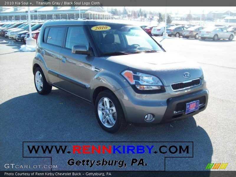 Titanium Gray / Black Soul Logo Cloth 2010 Kia Soul +