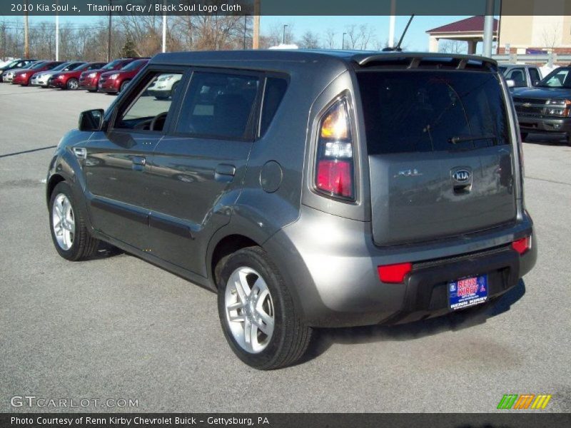 Titanium Gray / Black Soul Logo Cloth 2010 Kia Soul +