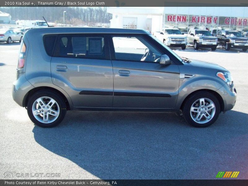 Titanium Gray / Black Soul Logo Cloth 2010 Kia Soul +