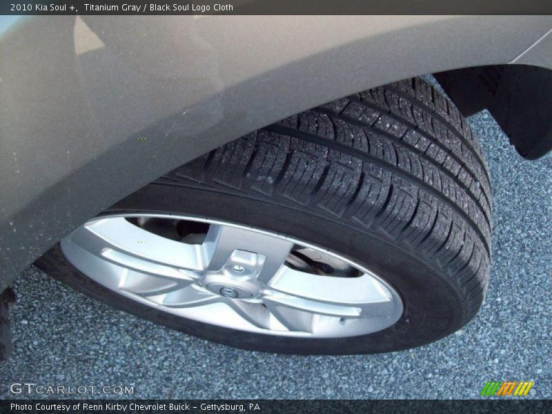 Titanium Gray / Black Soul Logo Cloth 2010 Kia Soul +
