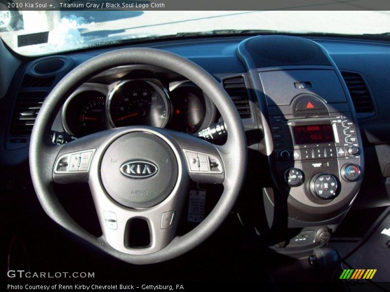 Titanium Gray / Black Soul Logo Cloth 2010 Kia Soul +