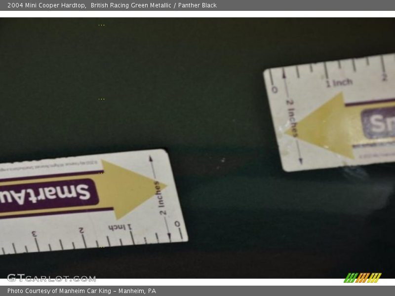 British Racing Green Metallic / Panther Black 2004 Mini Cooper Hardtop