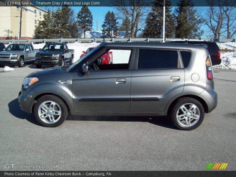 Titanium Gray / Black Soul Logo Cloth 2010 Kia Soul +