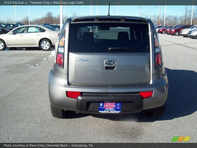 Titanium Gray / Black Soul Logo Cloth 2010 Kia Soul +