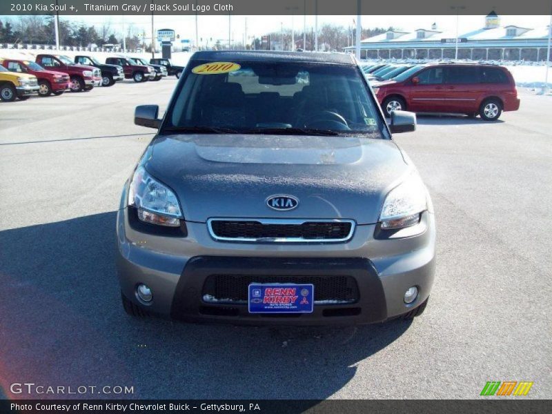 Titanium Gray / Black Soul Logo Cloth 2010 Kia Soul +