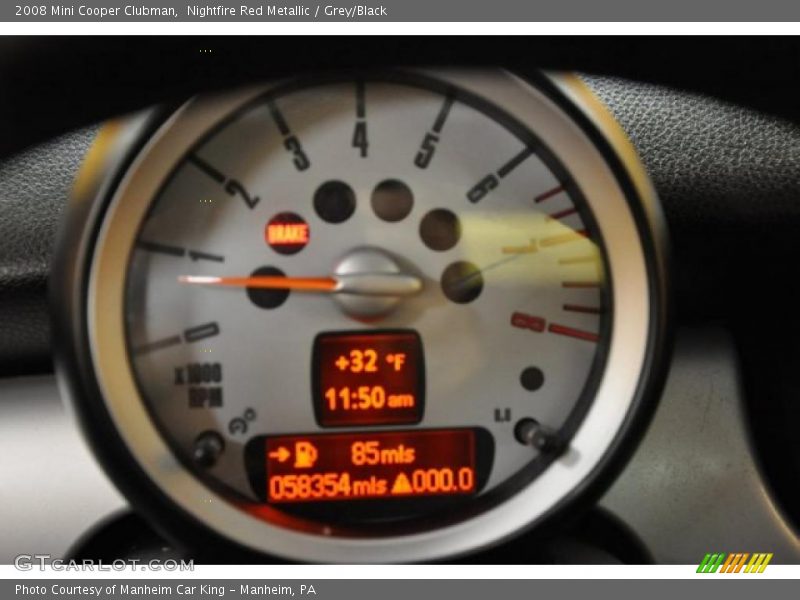 Nightfire Red Metallic / Grey/Black 2008 Mini Cooper Clubman