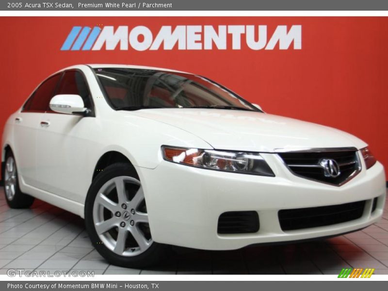 Premium White Pearl / Parchment 2005 Acura TSX Sedan
