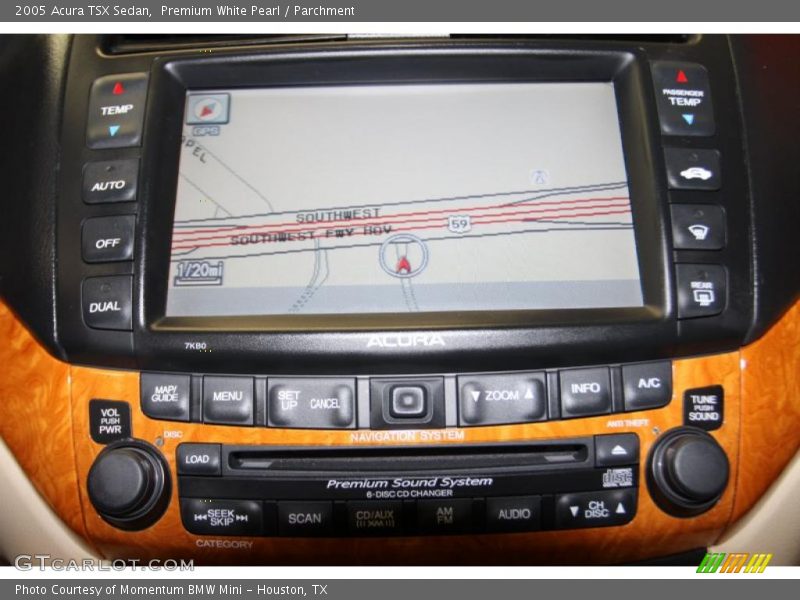 Navigation of 2005 TSX Sedan
