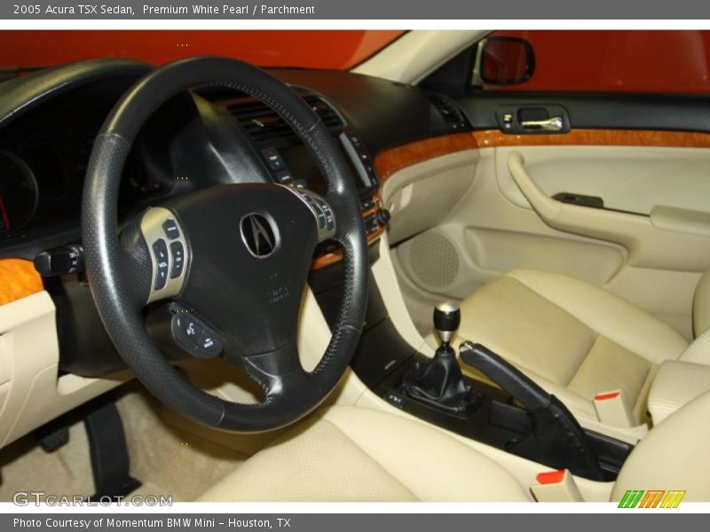 Premium White Pearl / Parchment 2005 Acura TSX Sedan