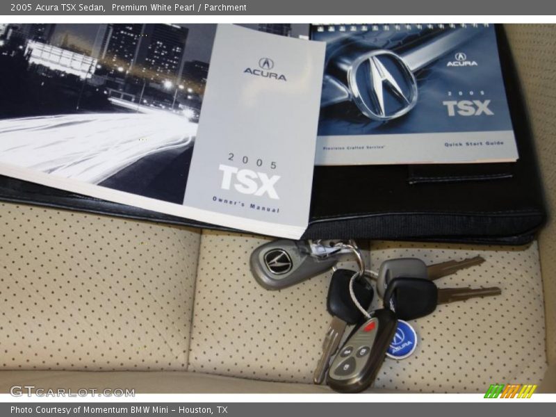 Premium White Pearl / Parchment 2005 Acura TSX Sedan