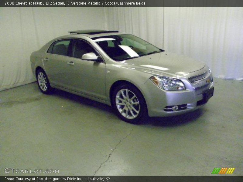 Silverstone Metallic / Cocoa/Cashmere Beige 2008 Chevrolet Malibu LTZ Sedan