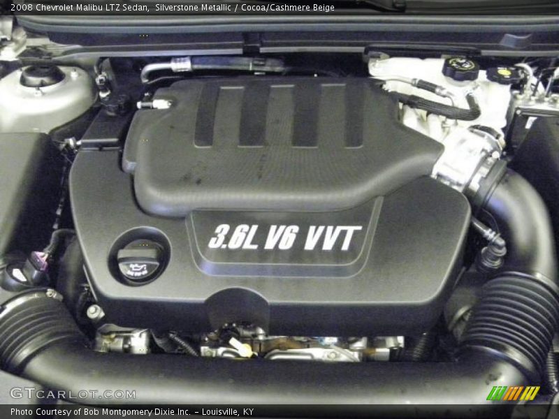 Silverstone Metallic / Cocoa/Cashmere Beige 2008 Chevrolet Malibu LTZ Sedan