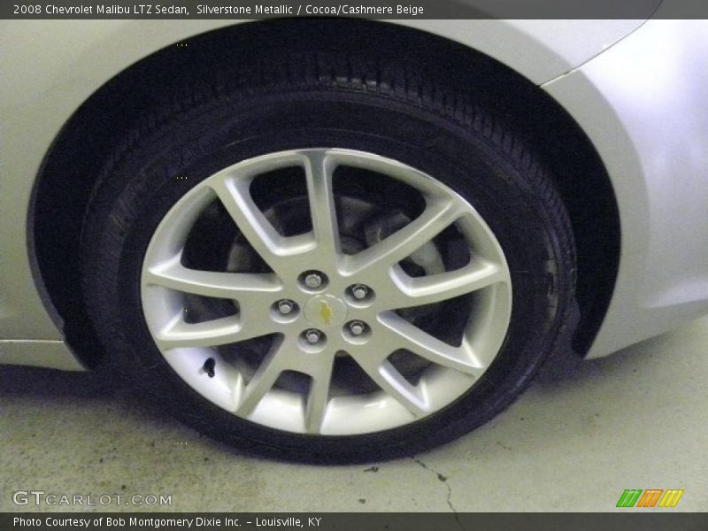 Silverstone Metallic / Cocoa/Cashmere Beige 2008 Chevrolet Malibu LTZ Sedan