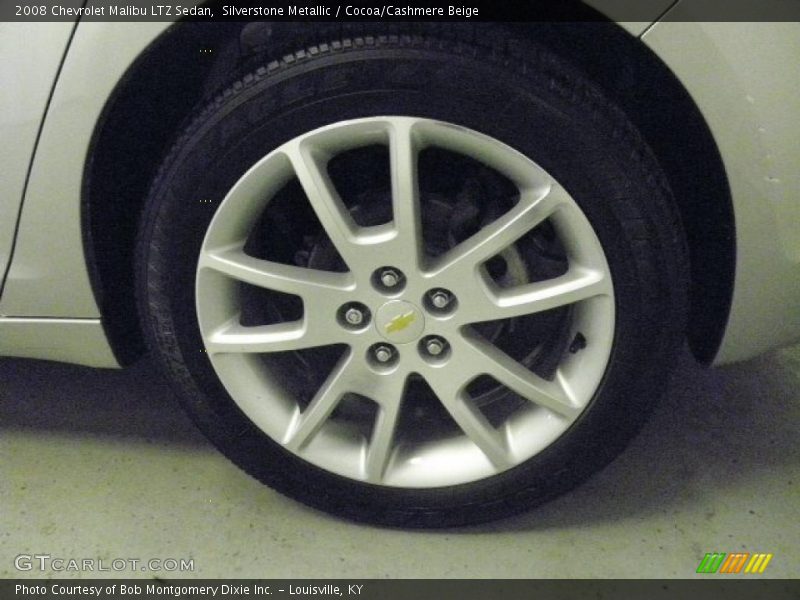 Silverstone Metallic / Cocoa/Cashmere Beige 2008 Chevrolet Malibu LTZ Sedan