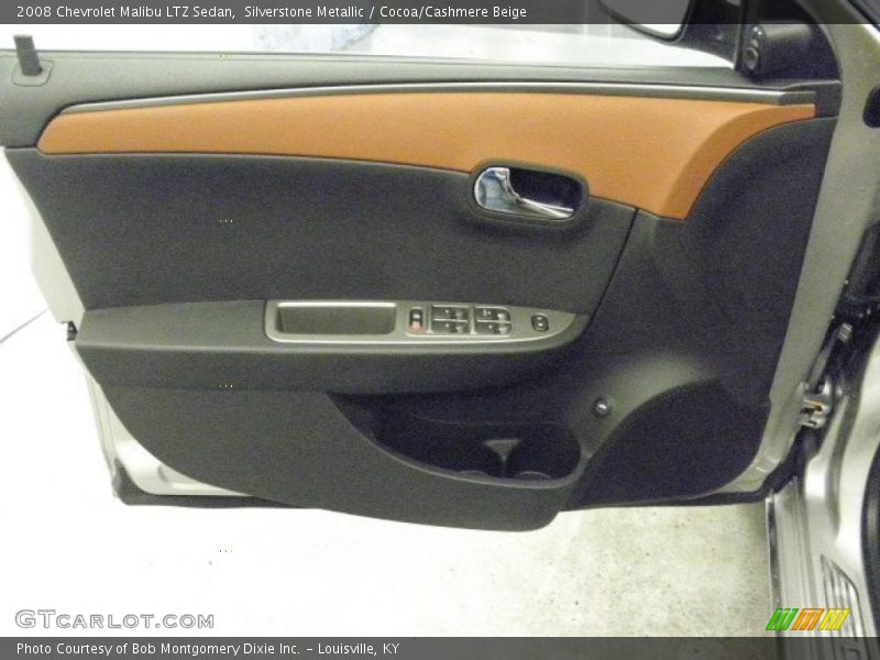 Silverstone Metallic / Cocoa/Cashmere Beige 2008 Chevrolet Malibu LTZ Sedan