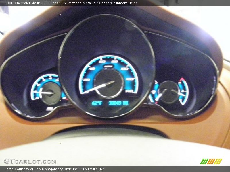 Silverstone Metallic / Cocoa/Cashmere Beige 2008 Chevrolet Malibu LTZ Sedan