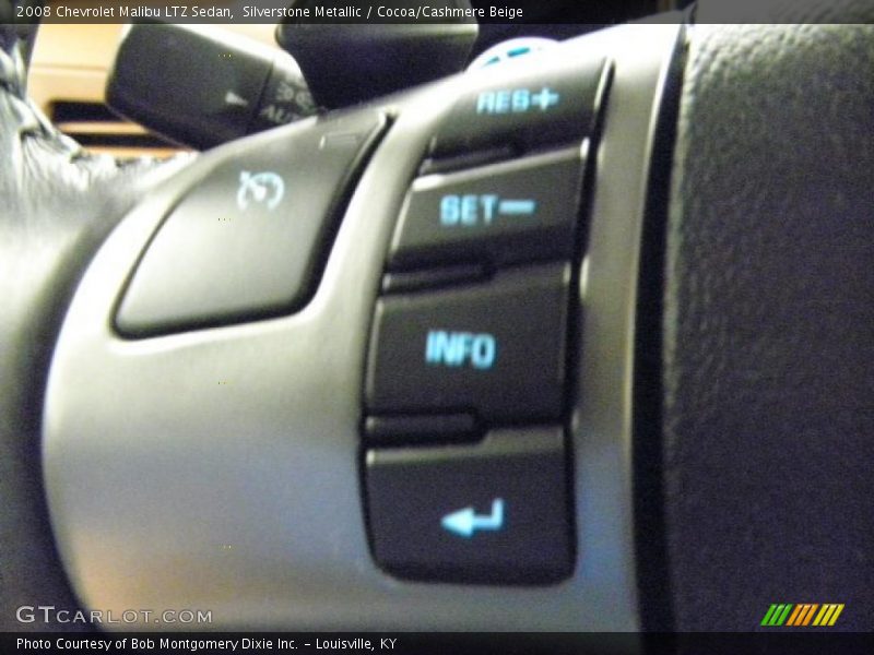 Silverstone Metallic / Cocoa/Cashmere Beige 2008 Chevrolet Malibu LTZ Sedan