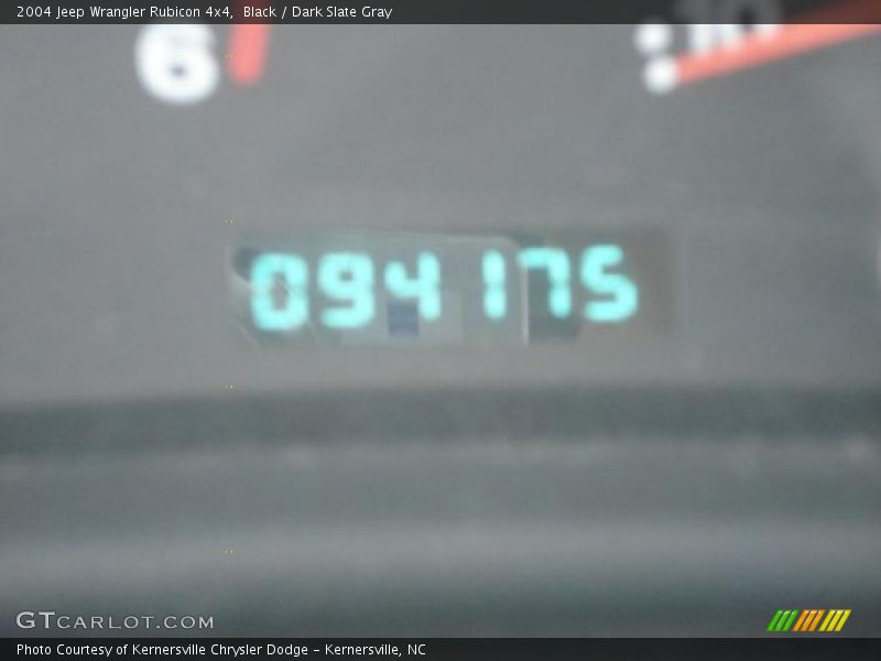Black / Dark Slate Gray 2004 Jeep Wrangler Rubicon 4x4