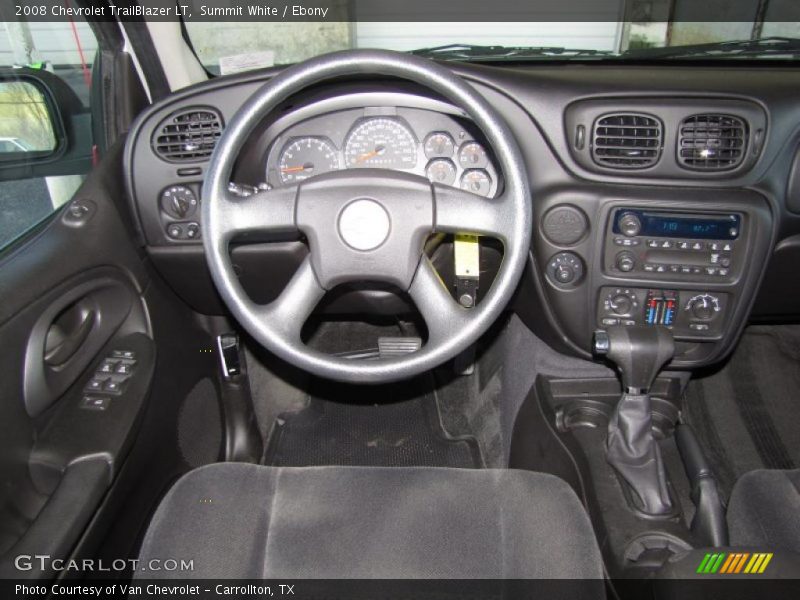 Summit White / Ebony 2008 Chevrolet TrailBlazer LT