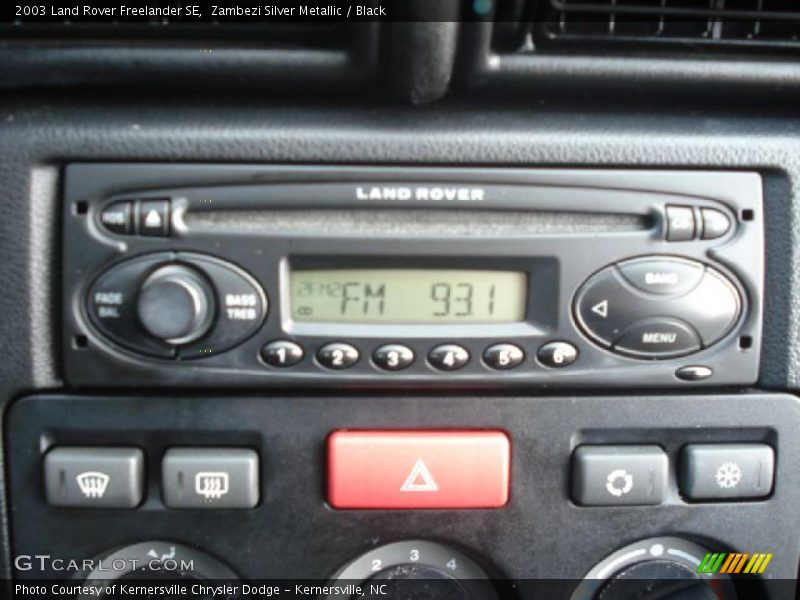 Zambezi Silver Metallic / Black 2003 Land Rover Freelander SE