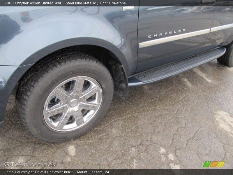 Steel Blue Metallic / Light Graystone 2008 Chrysler Aspen Limited 4WD