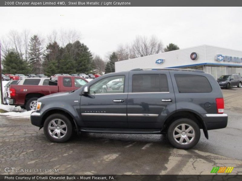 Steel Blue Metallic / Light Graystone 2008 Chrysler Aspen Limited 4WD